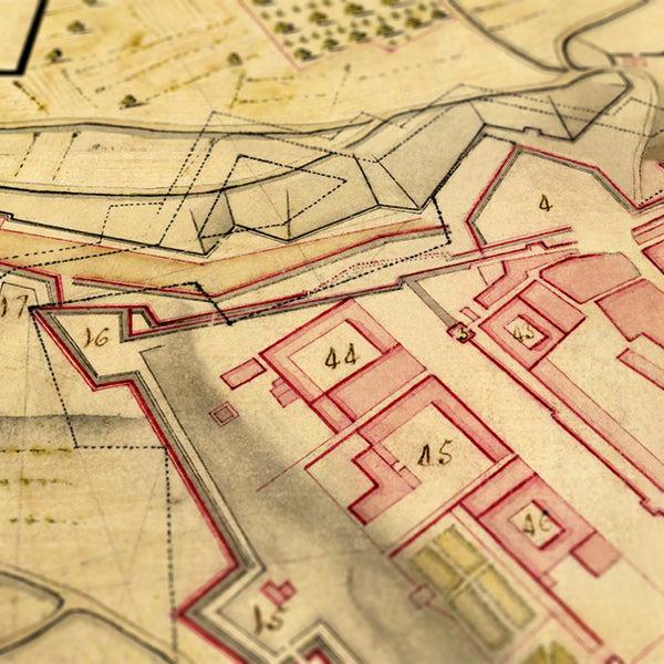 Plano de Tarragona en el siglo XVIII - Detalle