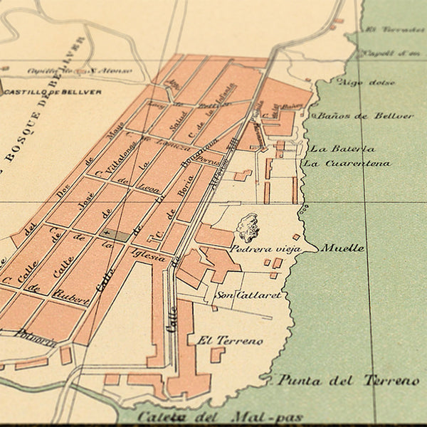 Palma en Mallorca en 1910 - Detalle
