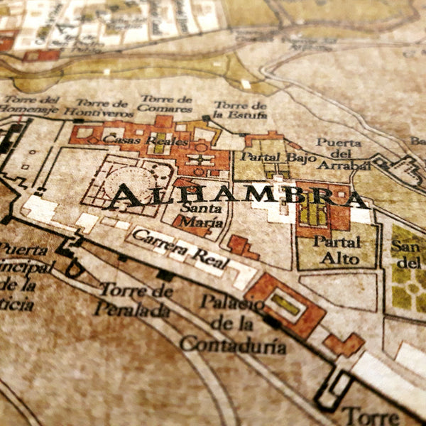 Plano de Granada en el siglo XVI