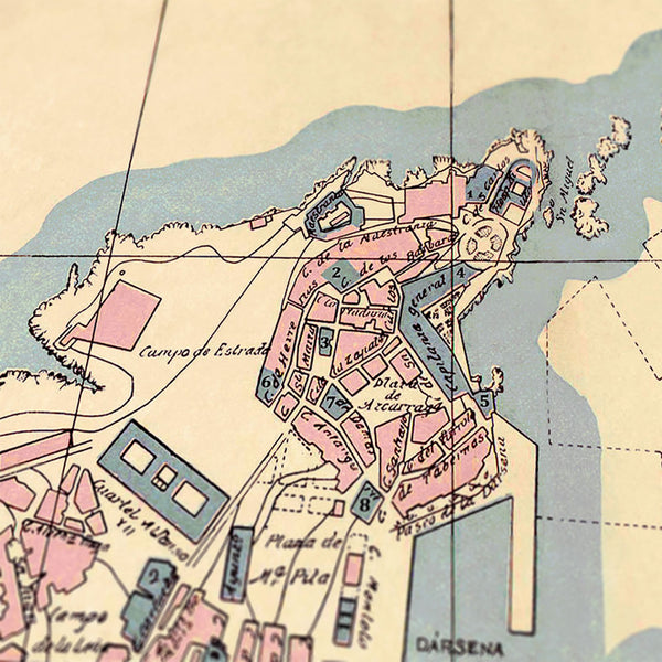 La Coruña en 1910 - Detalle