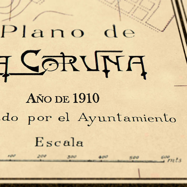 La Coruña en 1910 - Detalle