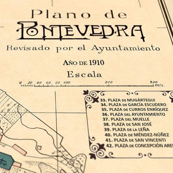 Pontevedra en 1910 - Detalle