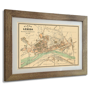 Lérida en 1910 - Enmarcado