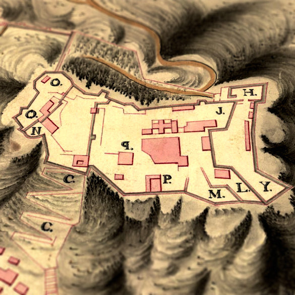 Plano de Alicante en el siglo XVIII - Detalle