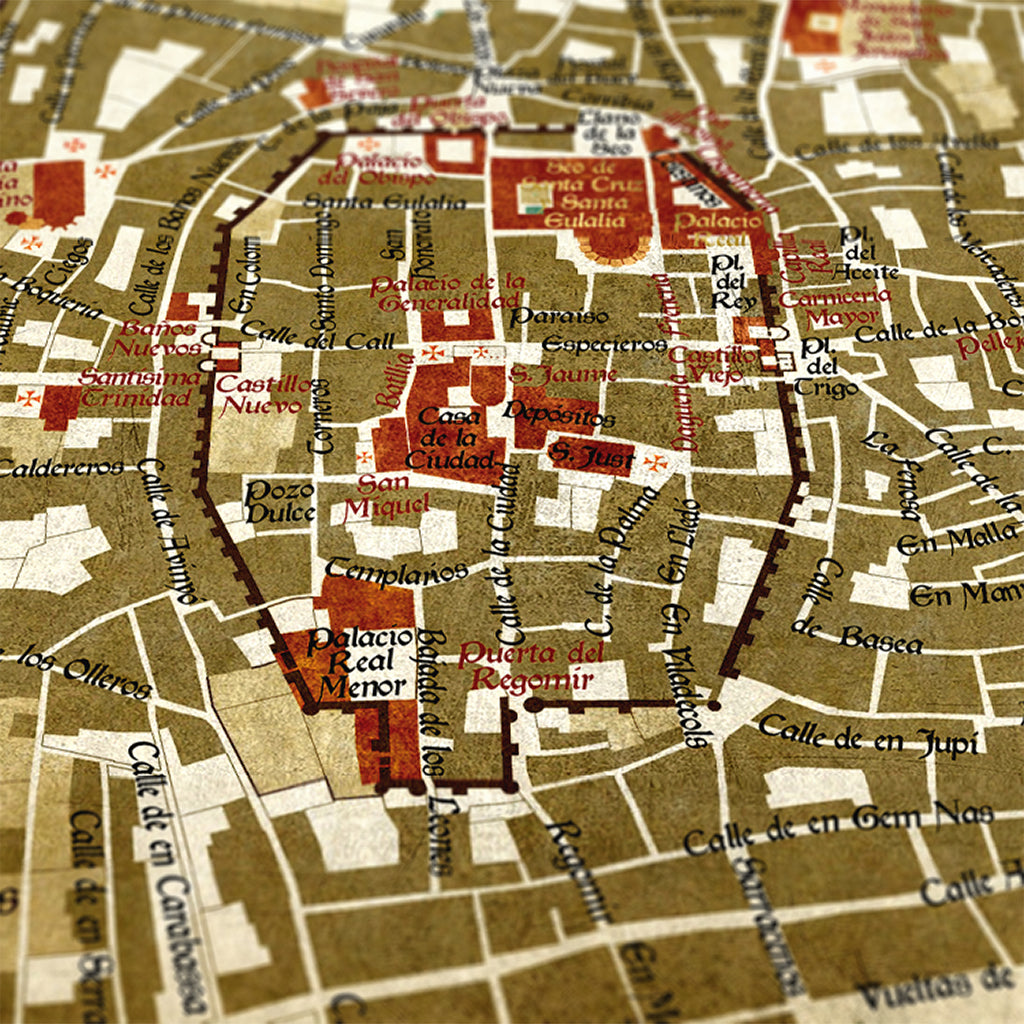 Plano Medieval De Barcelona Planos Carta Puebla plano-medieval-de-barcelona-planos-carta-puebla