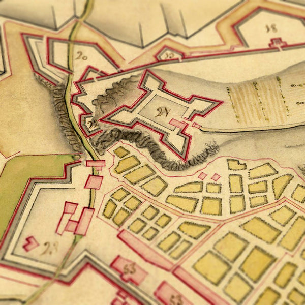 Plano de Tarragona en el siglo XVIII - Detalle